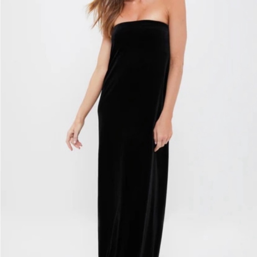 Tuckernuck Black Strapless Dress